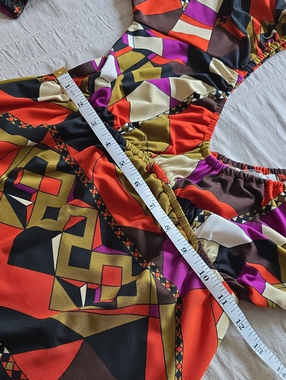 Joy Joy Geometric Mid-Mod Midi Dress Size XS - Picture 6 of 17
